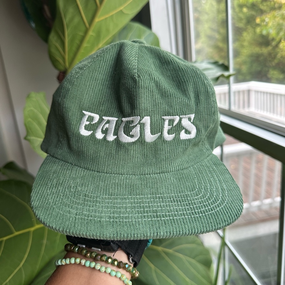 Corduroy Philadelphia Eagles Flat Brim Hat